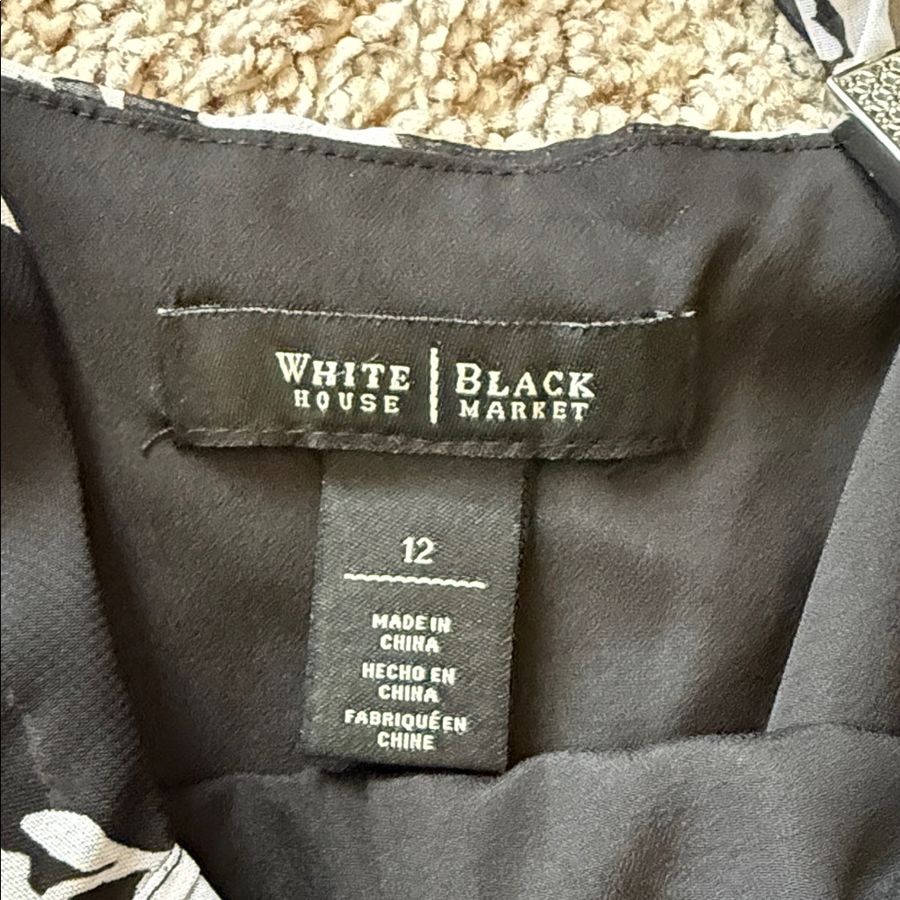 White House Black Market Black and White Dress - Picture 2 of 5